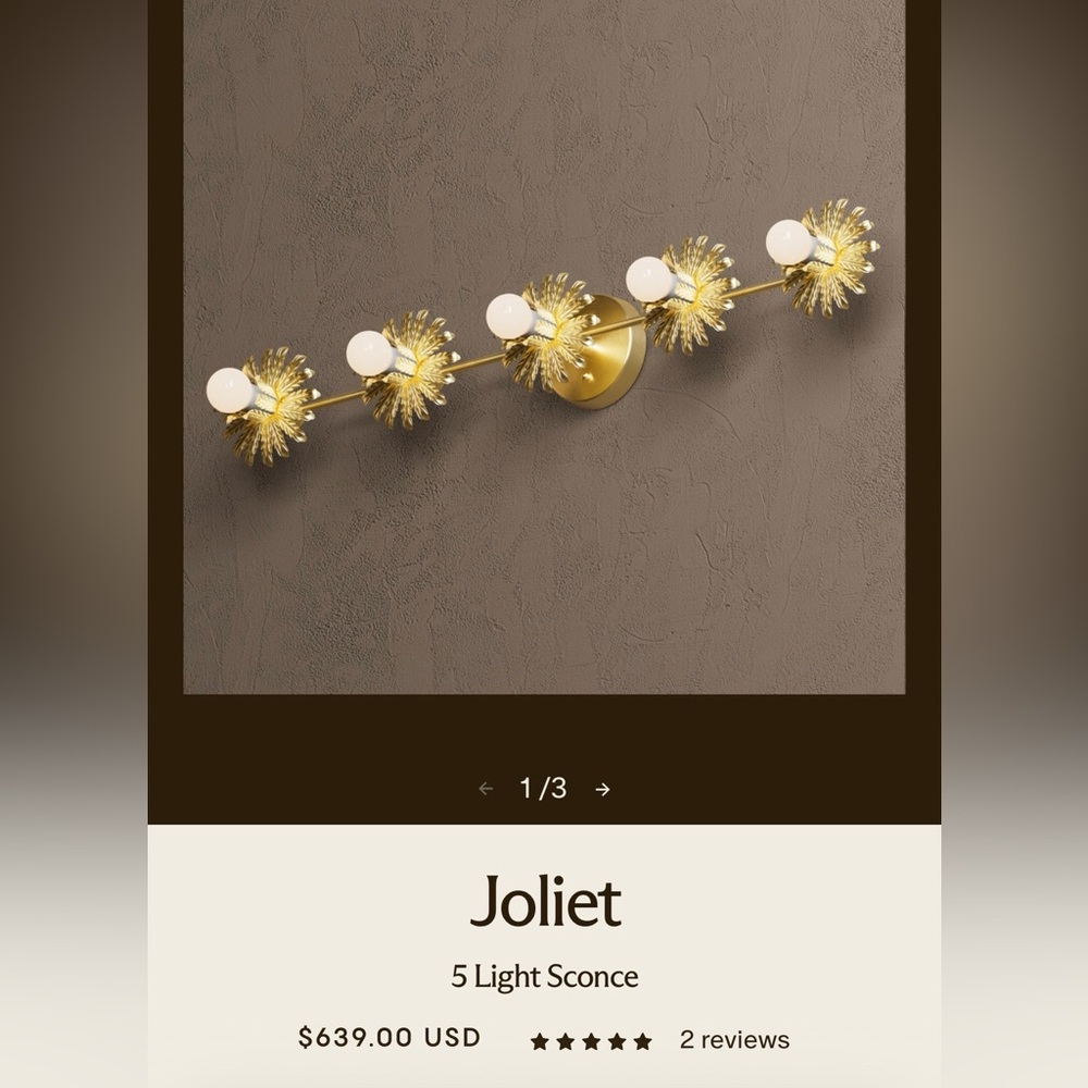 Mid Century Modern Wall Light Fixture